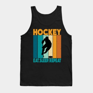 Eat Sleep Ice Hockey Repeat Tank Top